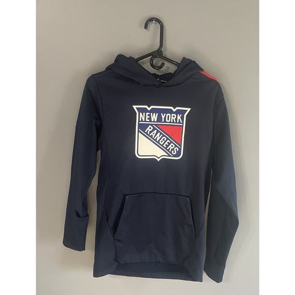Men's Fanatics Branded Blue New York Rangers Primary Team Logo Fitted Size S - Picture 1 of 8